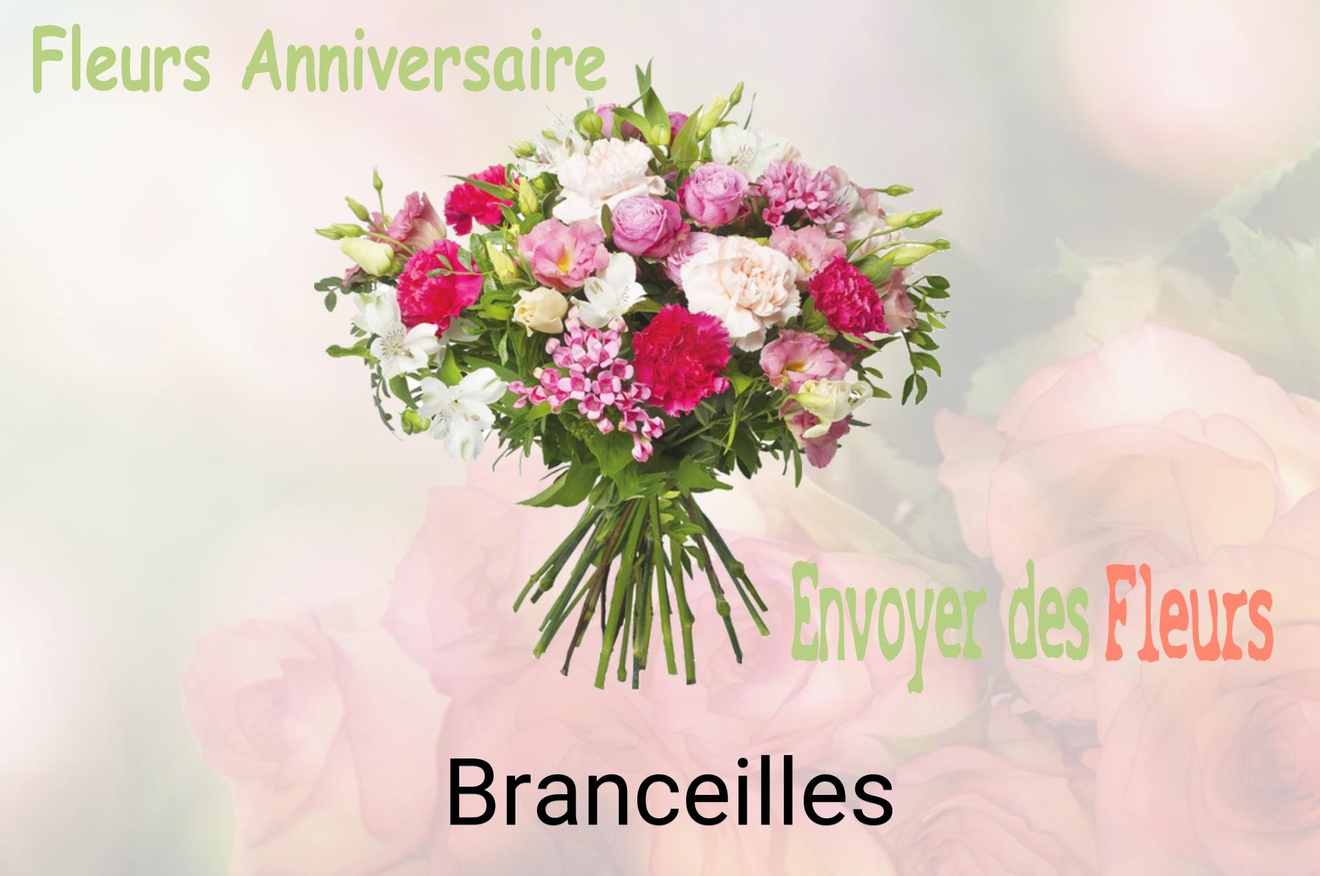 Bouquet de fleurs d’anniversaire livré à Branceilles